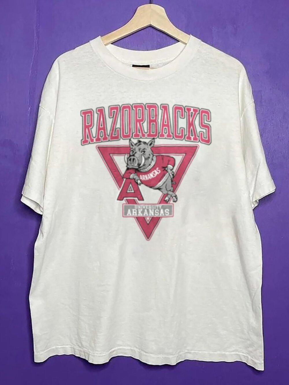 Vintage University of Arkansas Razorbacks Shirt, Retro 90s Football NCAA Shirt